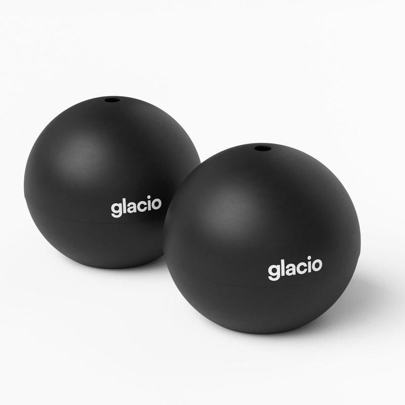 glacio Round Ice Cube Molds â€“ Large Whiskey Ice Ball Maker | BPA-Free Silicone Sphere Mold for Bourbon Cocktails Scotch & Home Bar | Slow-Melting Ice Balls - Image 3